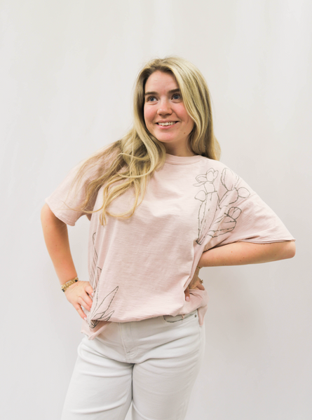 Cactus Print Top