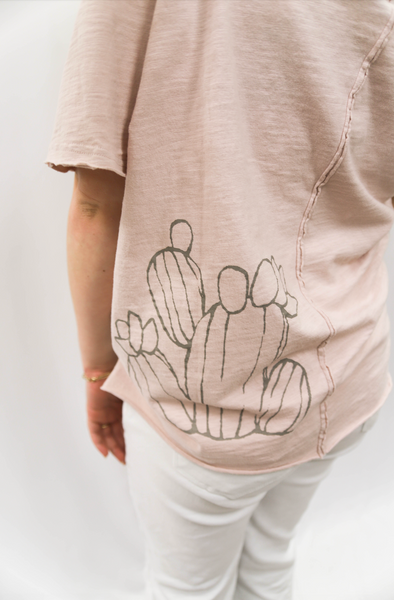 Cactus Print Top