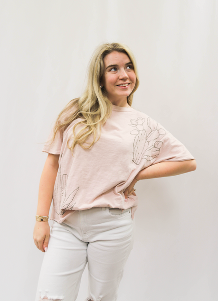 Cactus Print Top