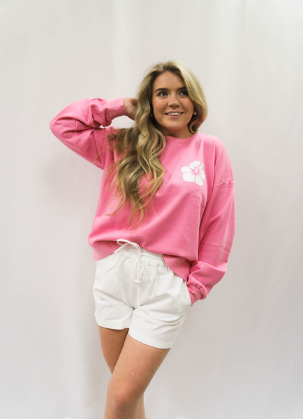 Hibiscus Puff sweatshirt by Royce