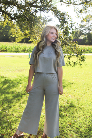 Z Supply Scout Jersey Crop Flare Pant