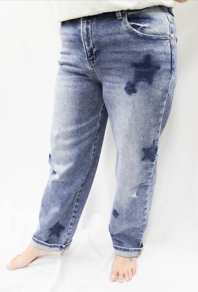 Risen MR Boyfriend Jean w/Star Shadow