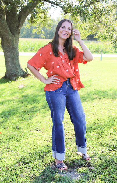 Risen HR Wide Cuff Ankle Jean