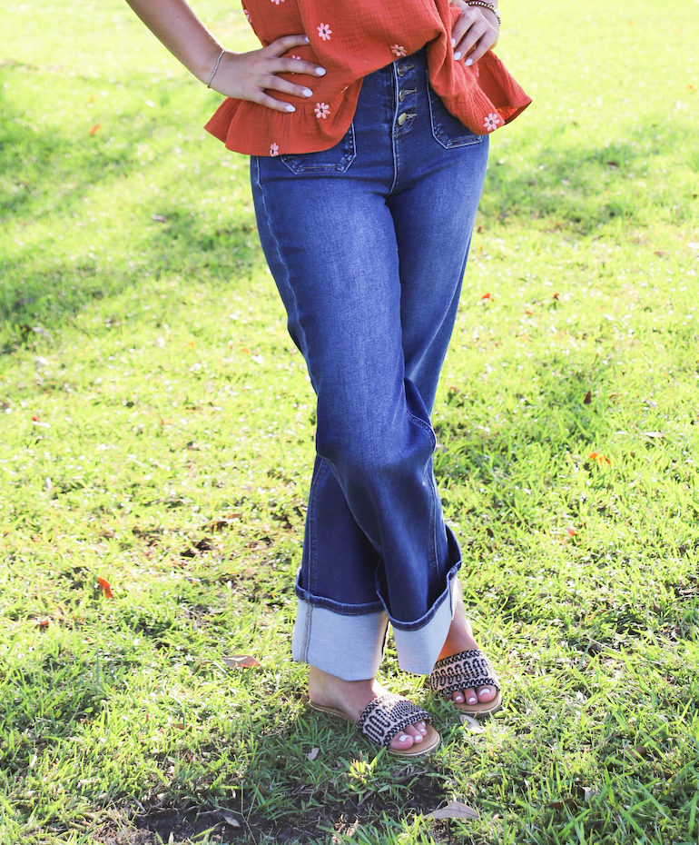 Risen HR Wide Cuff Ankle Jean