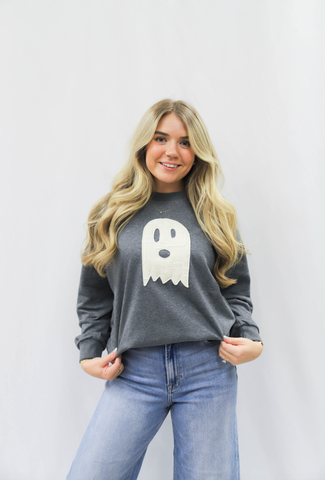Patchwork Sweatshirt - Ghost