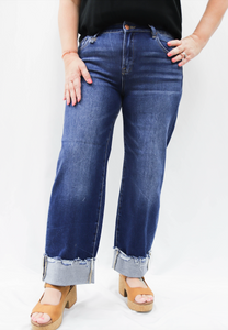 Risen HR Crop Boyfriend Cuffed Jean