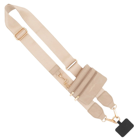 Clip & Go Strap - Taupe w/Gold Hardware