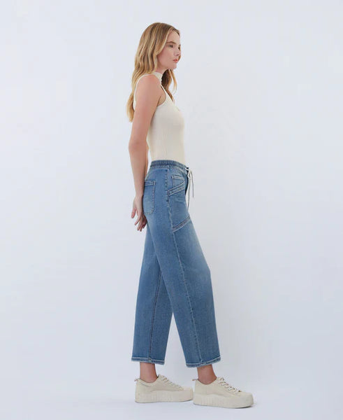 Vervet HR Drawstring With Band Wide Barrel Jean