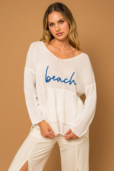 Beach Crochet Pullover