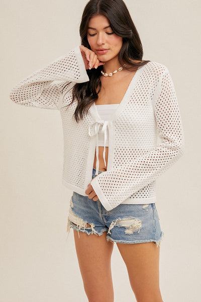 Front Tie Cardi