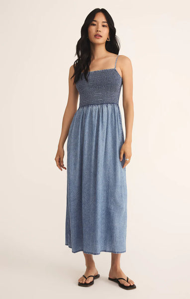 Z Supply Bayside Chambray Midi Dress