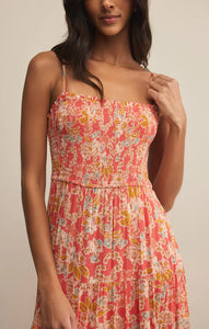 Z Supply Balos Jardin Floral Midi Dress