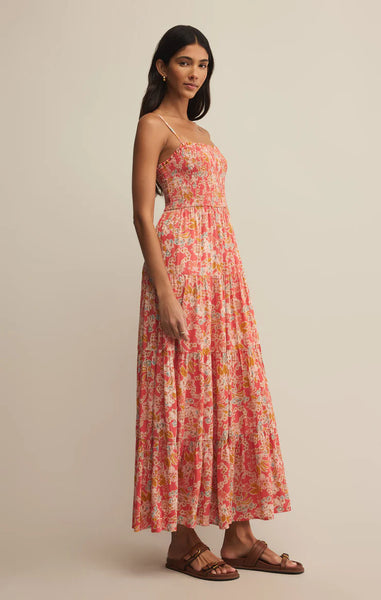 Z Supply Balos Jardin Floral Midi Dress