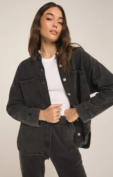 Z Supply All Day Knit Denim Jacket