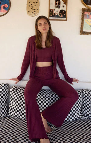 Z Supply Dawn Smocked Rib Pant