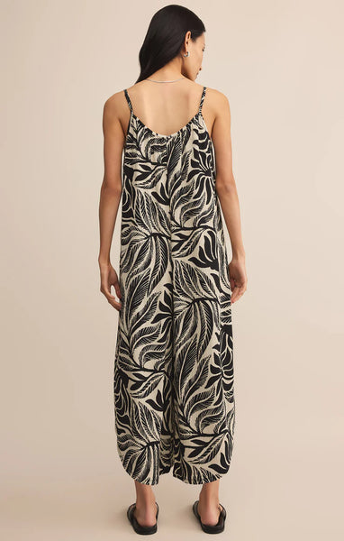 Z Supply Flared Isla Leaf Jumpsuit