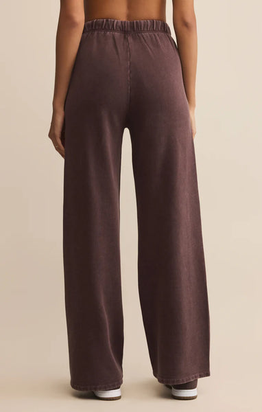 Z Supply Hunter Knit Pant in Chocolate Cherry