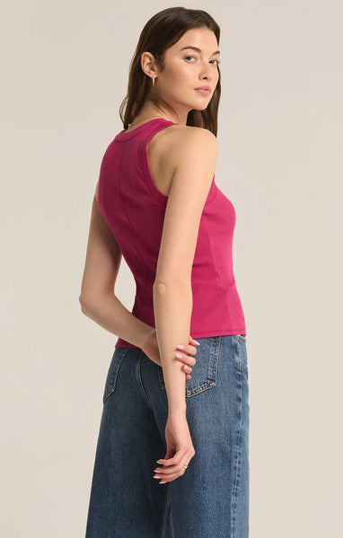 Z Supply Sirena Rib Tank Cactus Flower