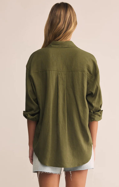 Z Supply Alfie Linen Button Up Shirt