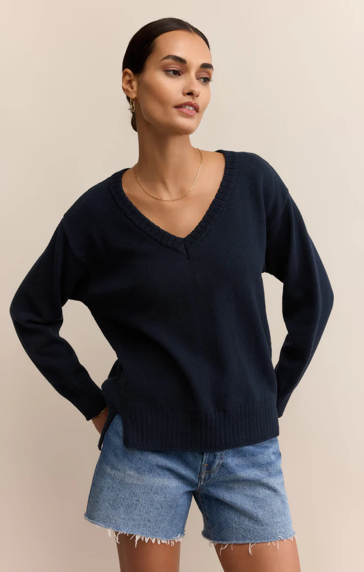 Z Supply All Around V-Neck Sweater