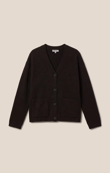 Z Supply Cozy Moment Cardigan-Dark Roast