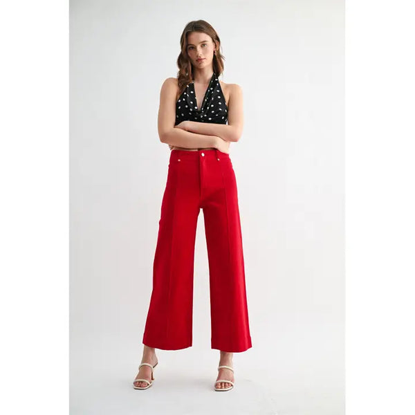 Mica HW Wide Leg Ankle Jean