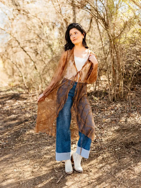 Long Lace Kimono