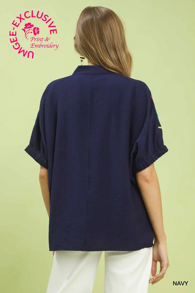 Arm Candy Embroidered Top