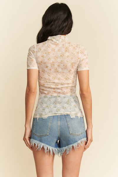 Sheer Bloom Top