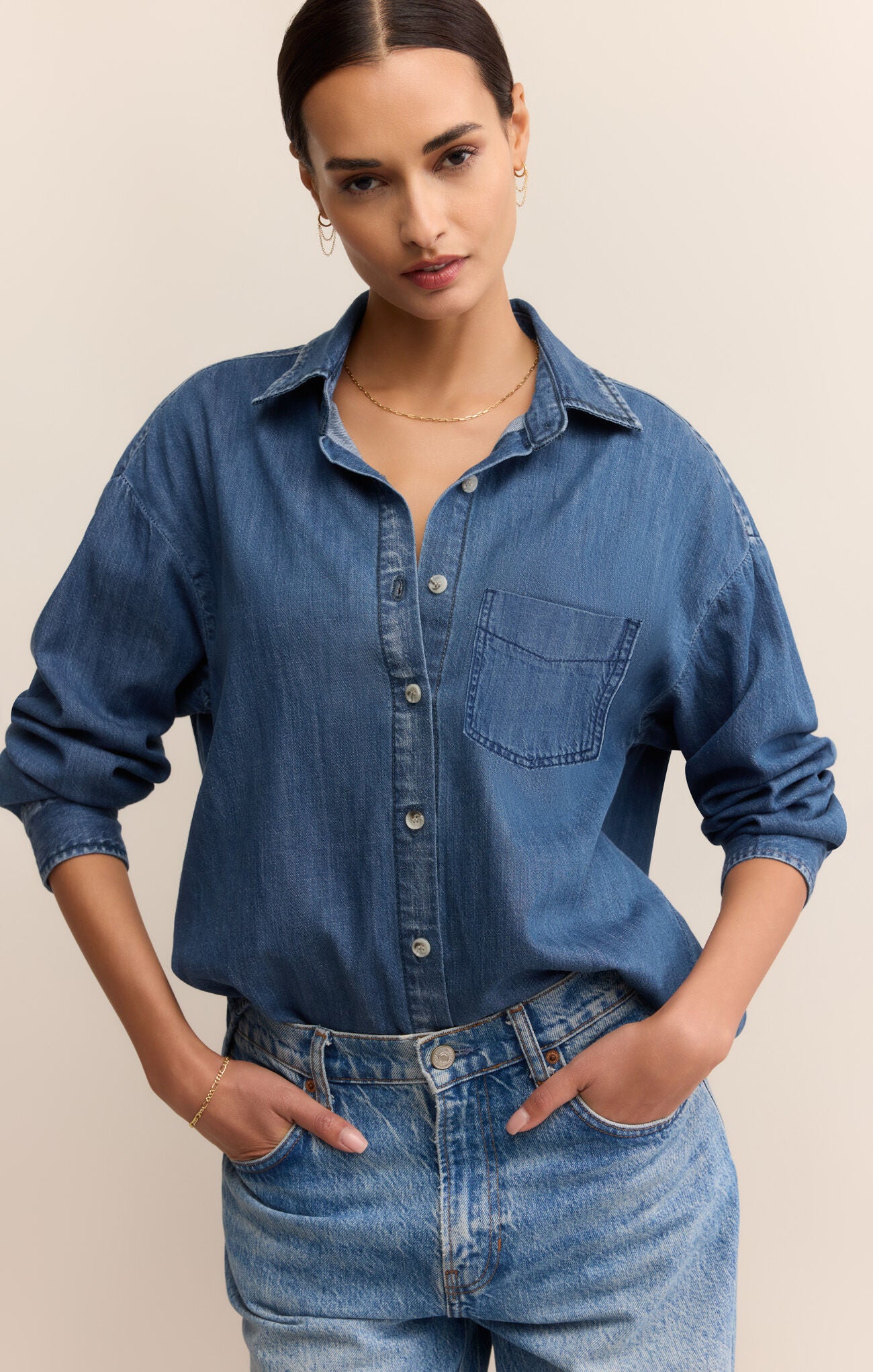 Z Supply Atwood Denim Shirt