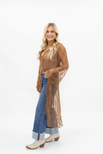 Long Lace Kimono