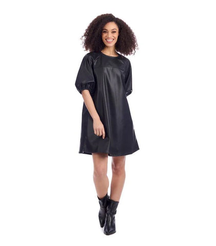 Raine Leather Dress by Mud Pie