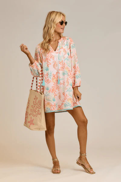 Mud Pie Pearla Cover Up in Orange