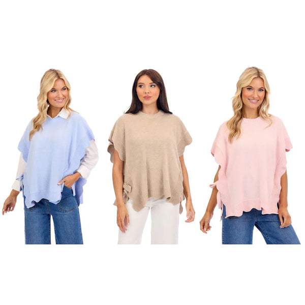 Mud Pie Rugsby Scallop Sweater