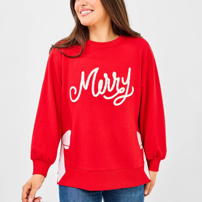 Mary Square Lakelyn Merry with Bow Sweatshirt