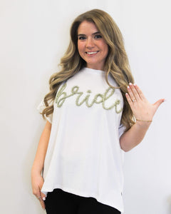 Bride Gold Tinsel Top