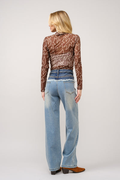 Boot Stitch Mesh Top