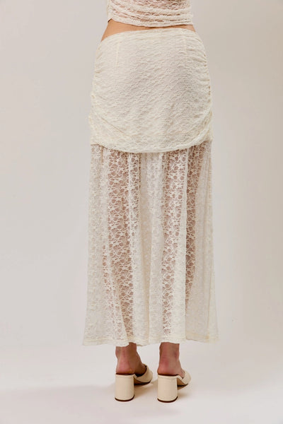 Lace Kiss MIDI Skirt