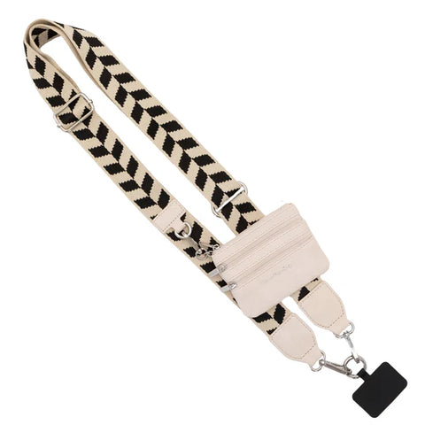 Clip & Go Strap - Black Chevron