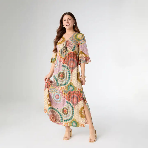 Cora V-Neck Maxi Dress