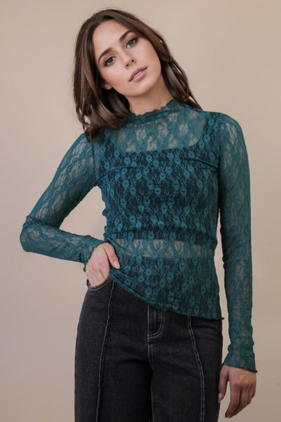 In Your Dreams Lace Top