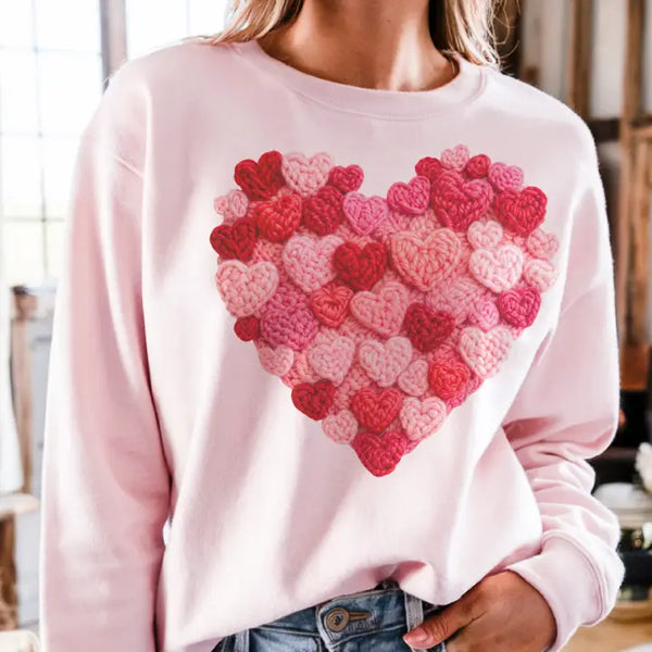 Knit My Heart Together Sweatshirt