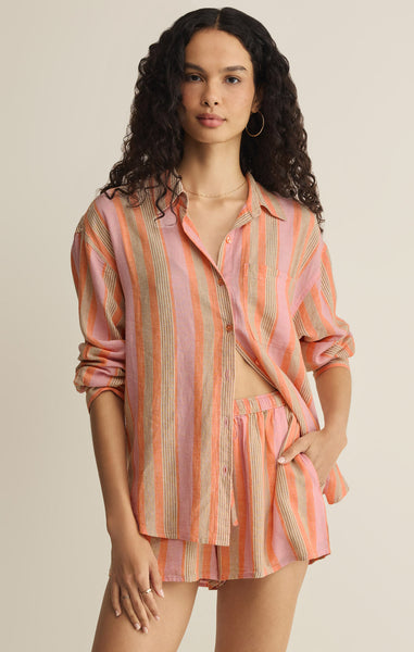 Z Supply The Perfect Striped Button Up