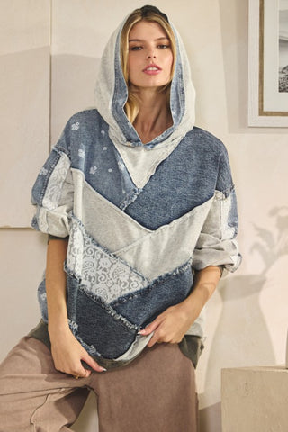 Denim & Lace Hoodie