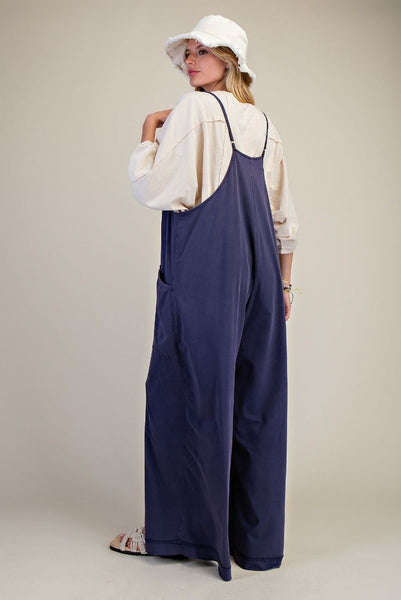 In The Navy Jumpsuit