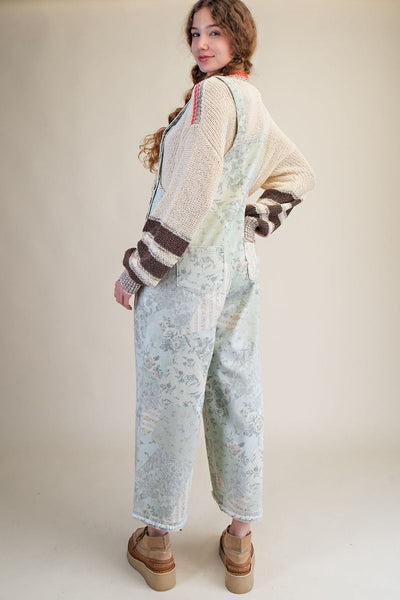 Muted Flower Overalls