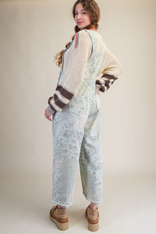 Muted Flower Overalls