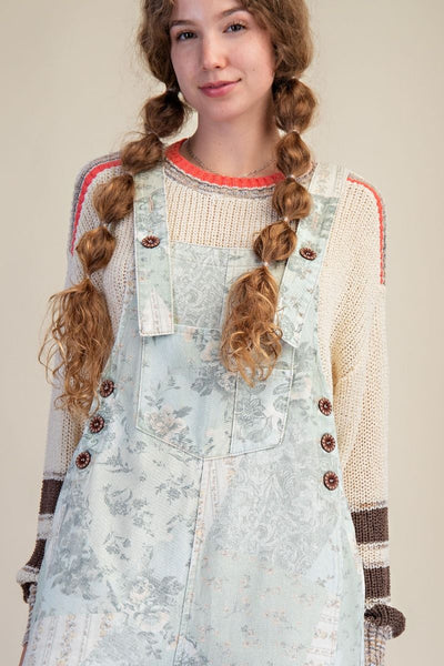 Muted Flower Overalls