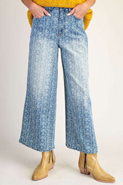 Rows Of Flowers Jeans