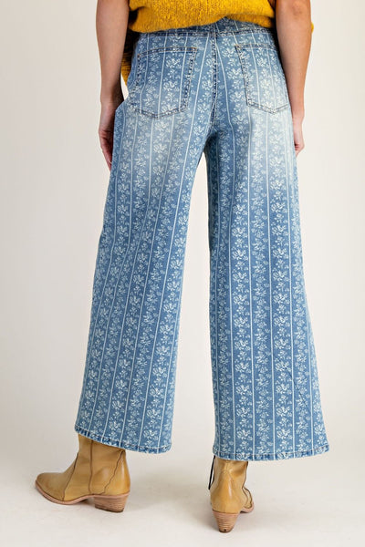 Rows Of Flowers Jeans